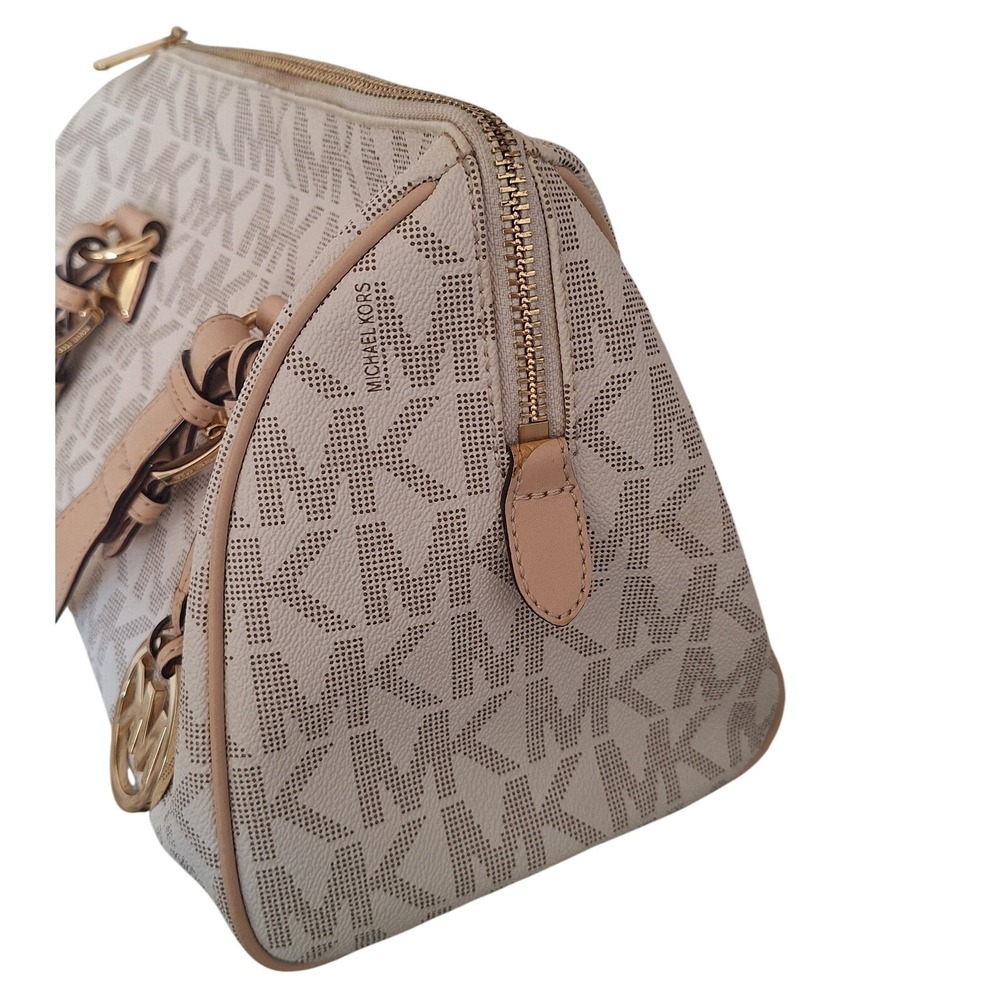 MICHAEL KORS SIGNATURE GRAYSON SATCHEL HANDBAG - Picture 5 of 13